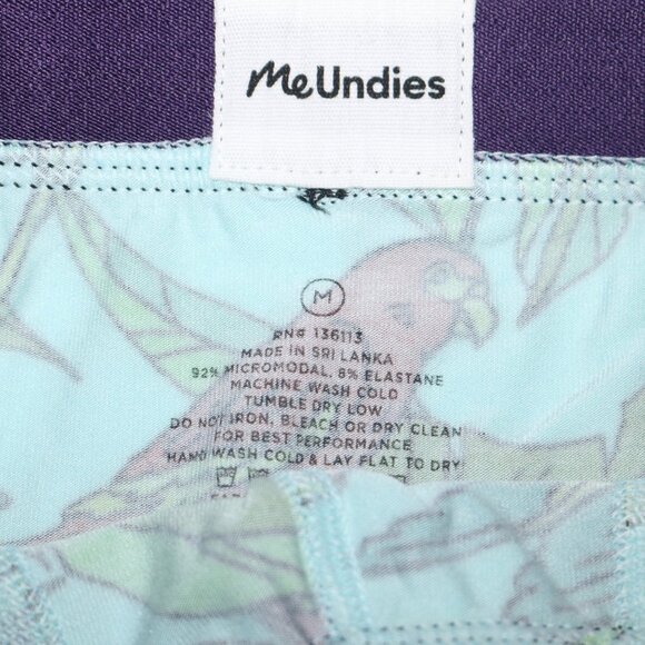 MeUndies Tropical Parrots men's Trunks size medium NWOT - Picture 3 of 4
